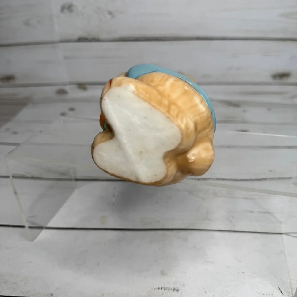 Vintage Easter Bunny Candle Holding Carrot Blue‎ Jacket 5